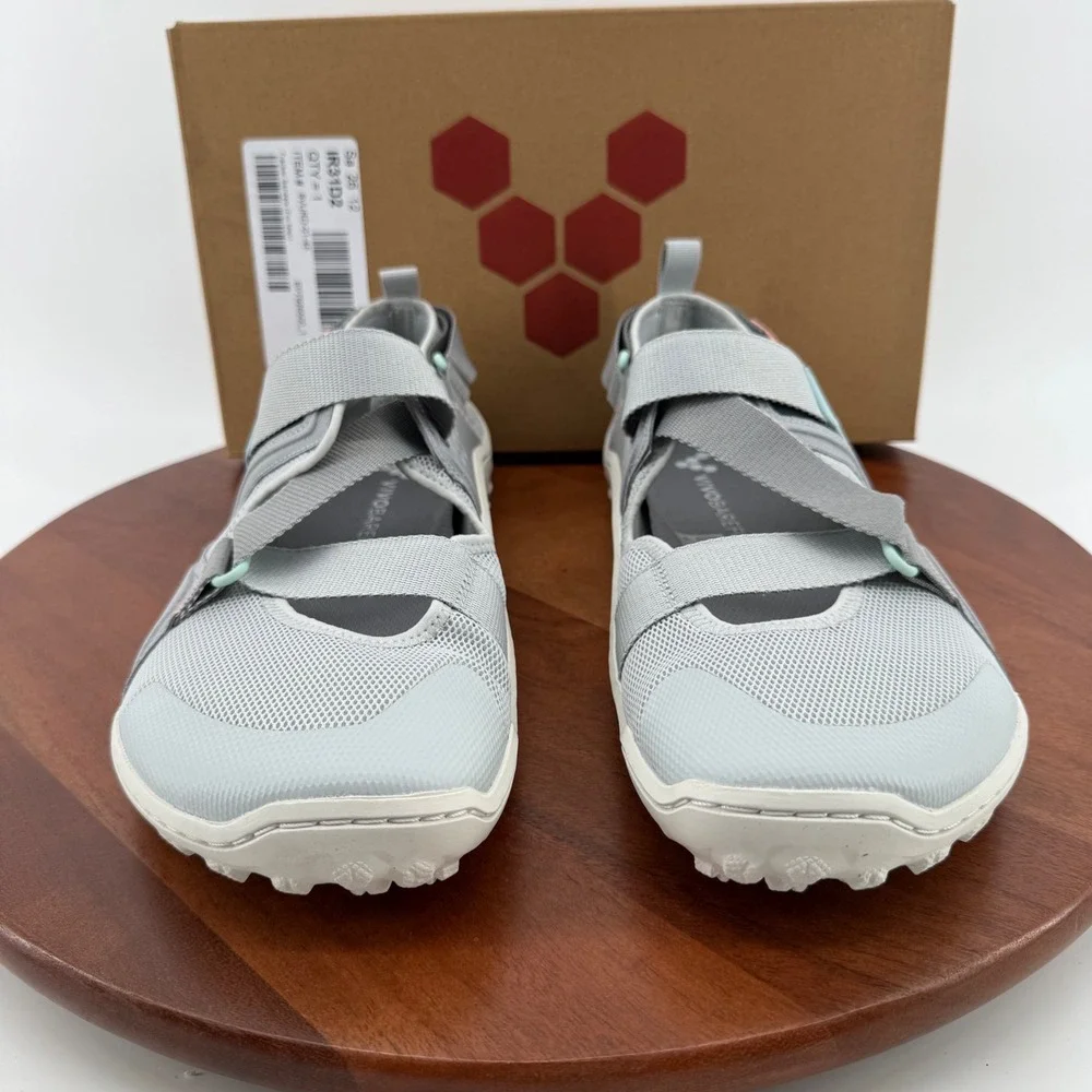 Vivobarefoot Tracker Sandal Glacier Grey Minimalist Barefoot Mens EU 45/US 12